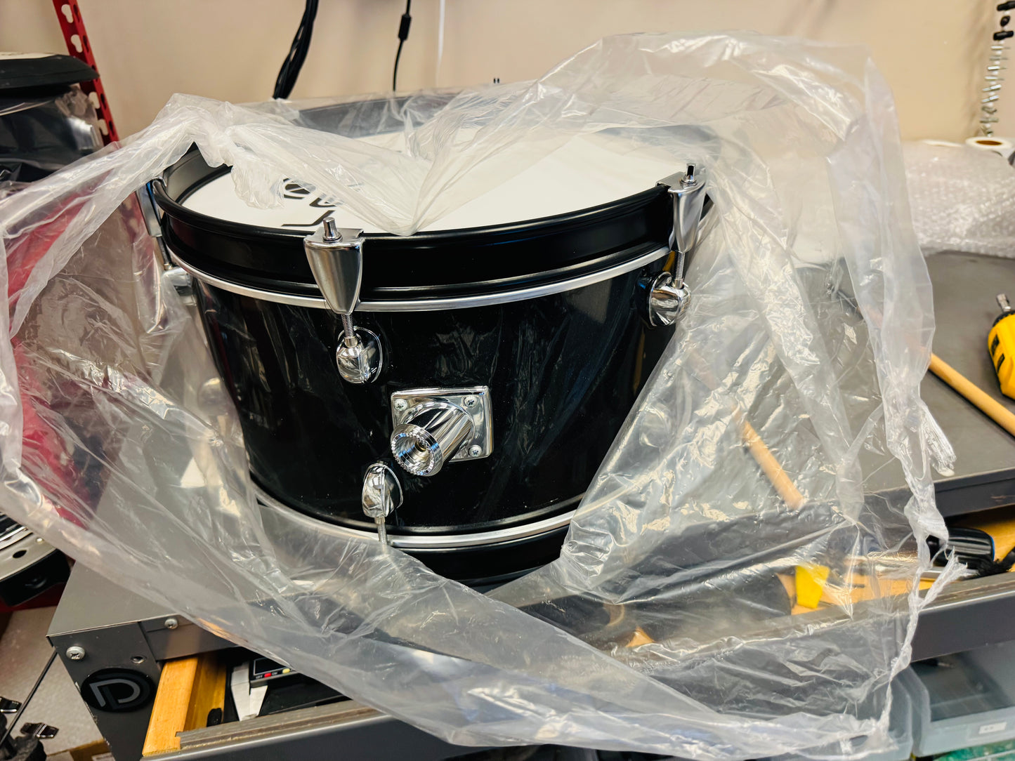 Lemon 16” Black Sparkle Bass Kick Drum for Roland Alesis OPEN BOX