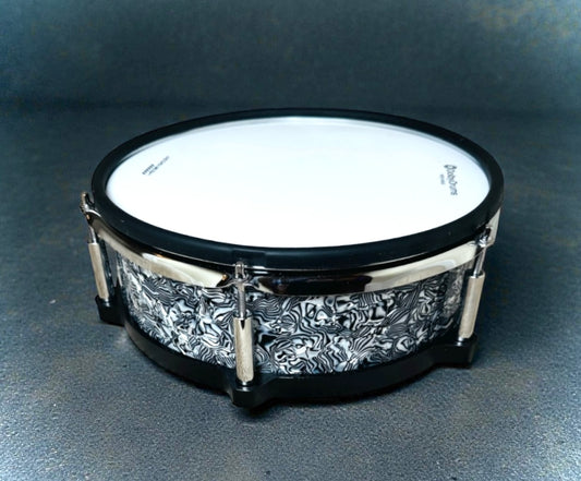 12” Electronic Black Abalone SNARE w 6 Triggers for Roland Alesis Drum