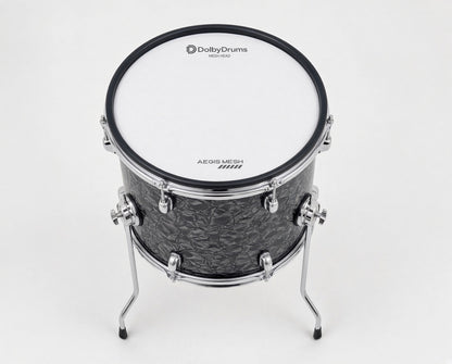Dolby 12” x 12” Dark Fracture Floor Tom Electronic Full Shell for Roland Alesis