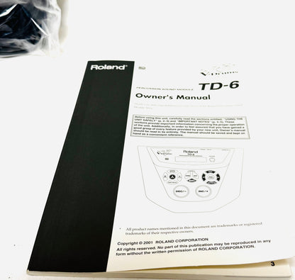 Roland TD-6 Module Brain Cables Power TD6
