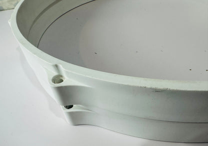 Pair of 18” White Nylon Bass Drum Hoop Kick Drum Rim 18 Inch