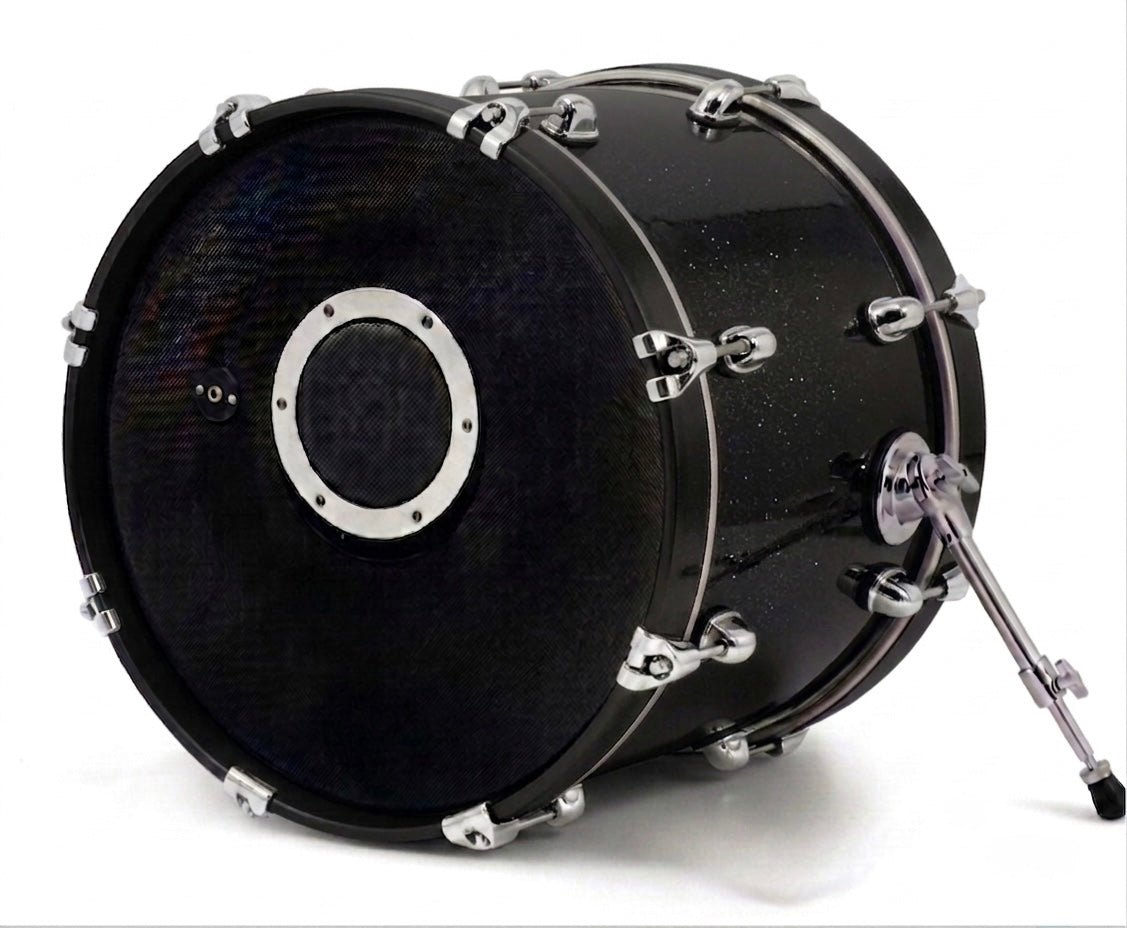 Dolby 22 x 14” Electronic Kick Drum Black Sparkle Bass for Roland Alesis Lemon