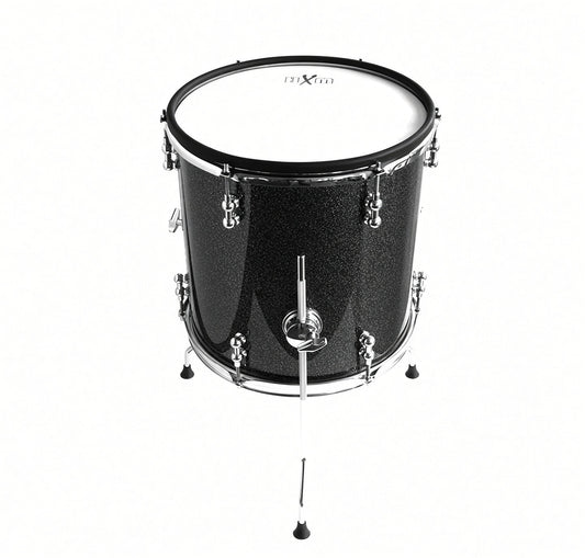 HXM 14 x 14” Black Sparkle Floor Tom for Roland Alesis Kit VAD