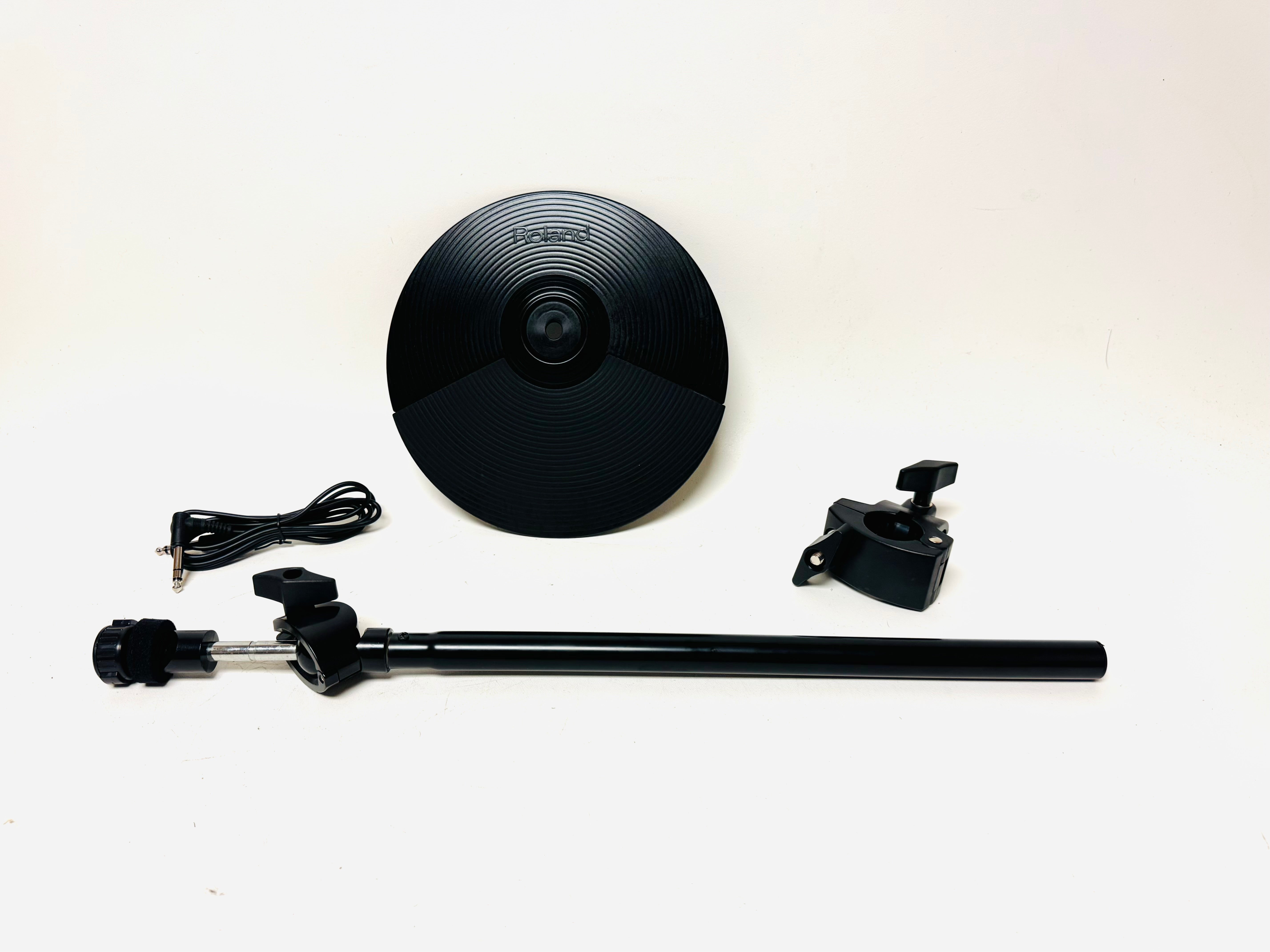 美品 Roland CY-5 + マウント ① Roland CY-5 Hi Hat Cymbal Crash Splash with Ball Arm plus Clamp