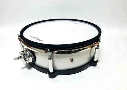 Dolby 12” Electronic White Silver TOM or SNARE w 6 Triggers for Roland Alesis Drum HX