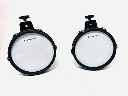 Pair of Lemon 8” Mesh Tom for Roland or Alesis Strike Kit