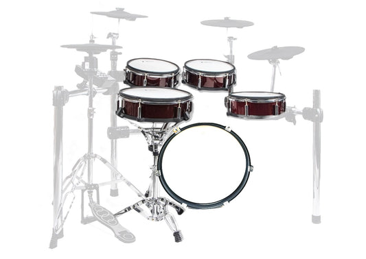 Lemon RED Shell Pack Snare Tom Bass Kick Drum for Roland and Alesis Kit