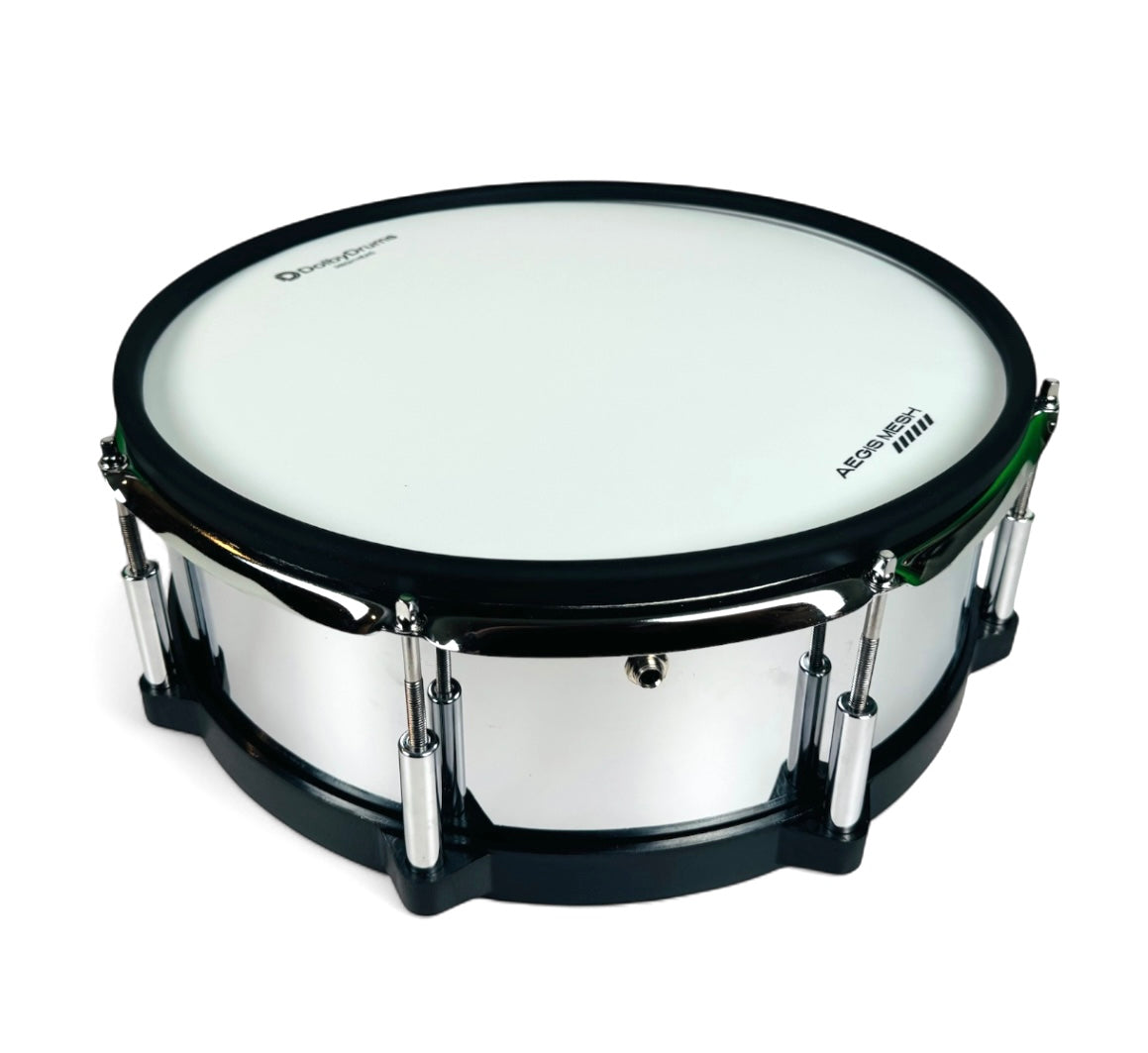 14” Chrome Metal Electronic SNARE w 6 Triggers M6 PRO for Roland Alesis Drum
