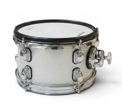 Dolby 8” Electronic White Silver TOM w 3 Triggers for Roland Alesis Drum