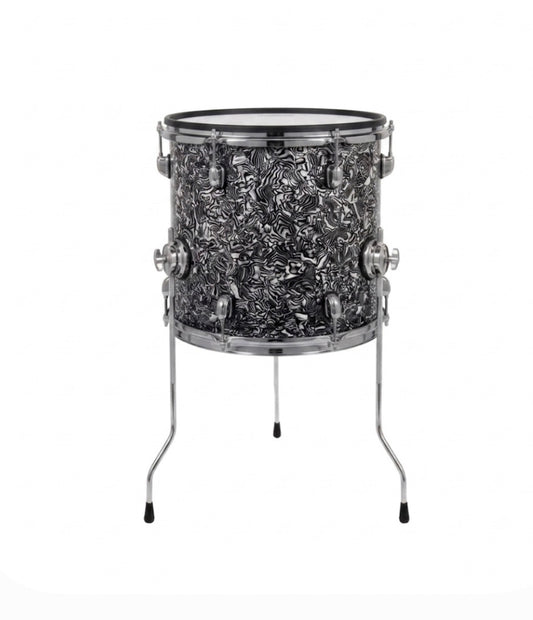 Dolby 12” x 12” Black Abalone Floor Tom Electronic Full Shell for Roland Alesis
