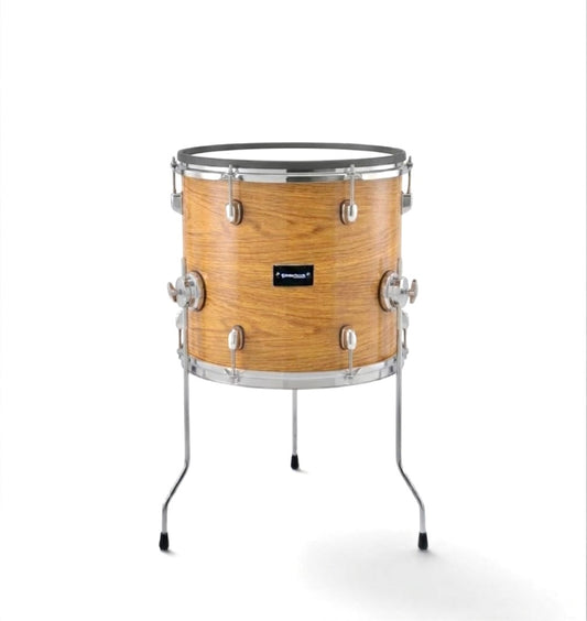 Dolby 14 x 14” Floor Tom Natural Wood Electronic Full Shell for Roland Alesis