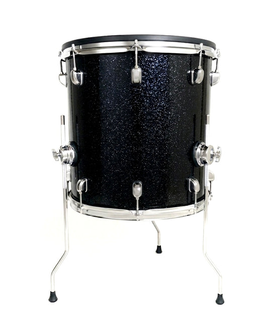 Dolby 14 x 14” Floor Tom BLACK SPARKLE Electronic Full Shell for Roland Alesis