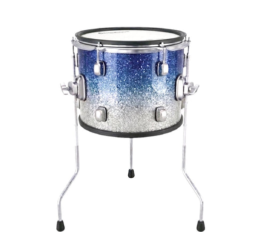 Dolby 12” x 9” Dual Core Blue Sparkle Electronic Floor Tom 6 Trigger for Roland Alesis Drum