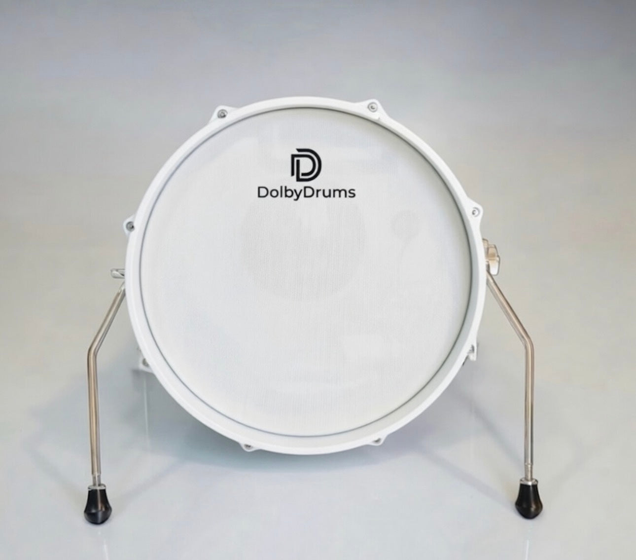 Dolby 18” Electronic Kick Drum White Silver for Roland Alesis