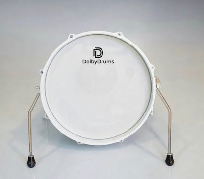 Dolby 18” Electronic Kick Drum White Silver for Roland Alesis