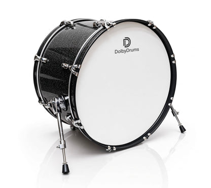Dolby 22 x 14” Electronic Kick Drum Black Sparkle Bass for Roland Alesis
