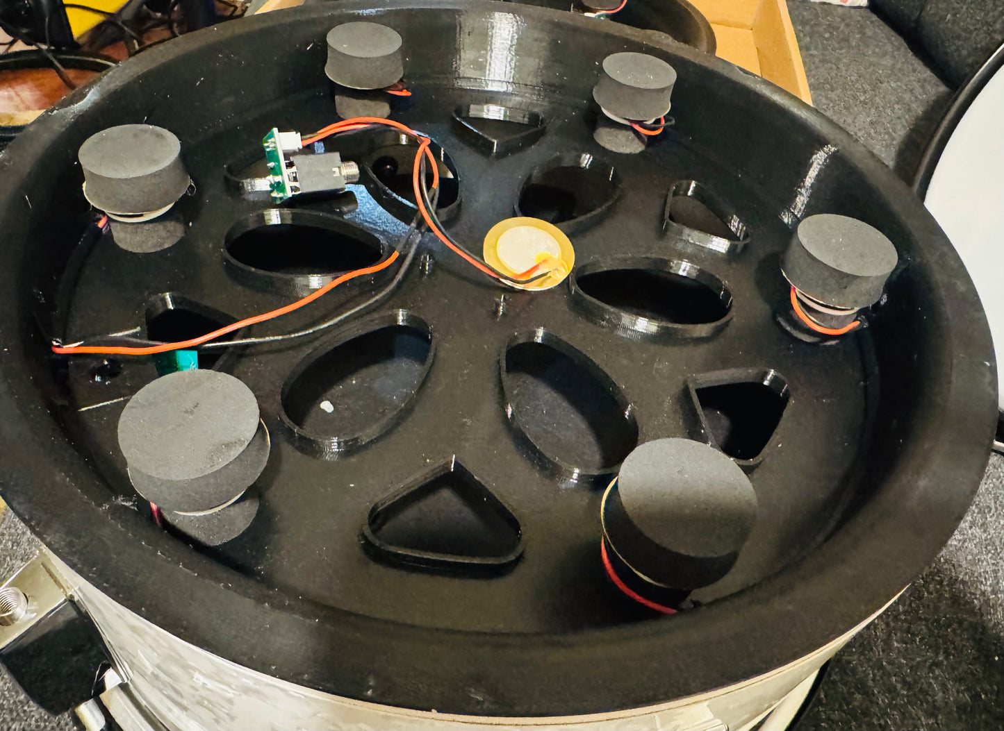 13” 6 Trigger Electronic Plate ***READ Tray w Rim Zone for Roland Alesis Acoustic Drum