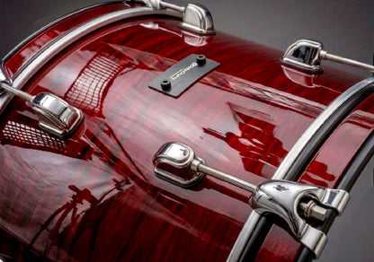 Dolby Electronic 3pc Drum Set 22” Bass Red Wood for Roland Alesis