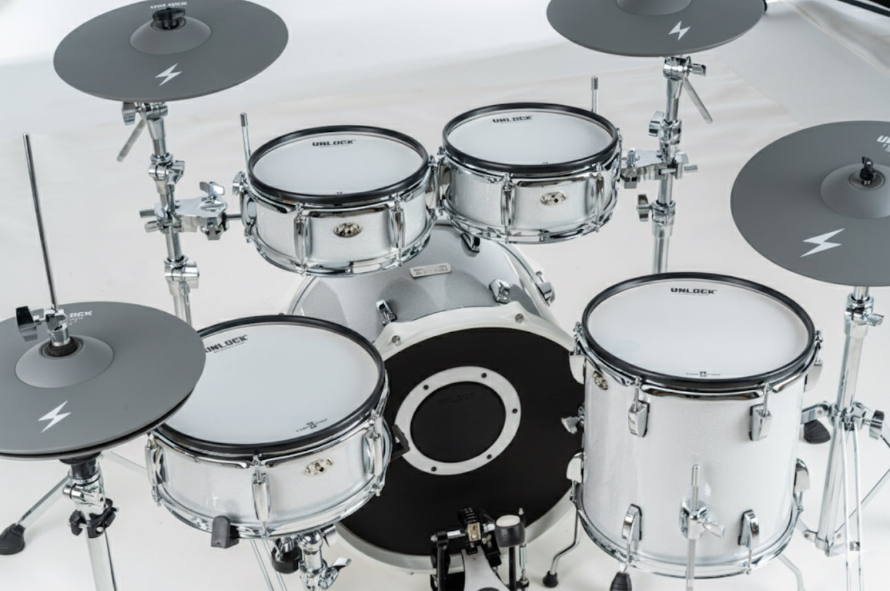 UNLOCK L1 Mini E Drum Kit Silver Edition