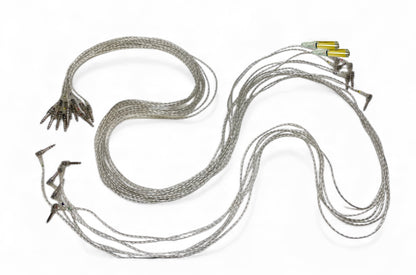 13 Clear Silver Transparent Trigger Cable Kit Wires Snake Cord For ROLAND Alesis MDS-25 30