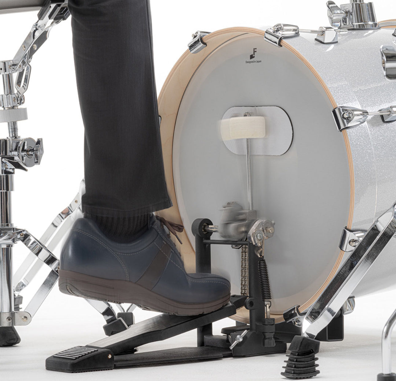 EFNOTE Kick Drum 16” Bass White Sparkle EFD-K1612-WS