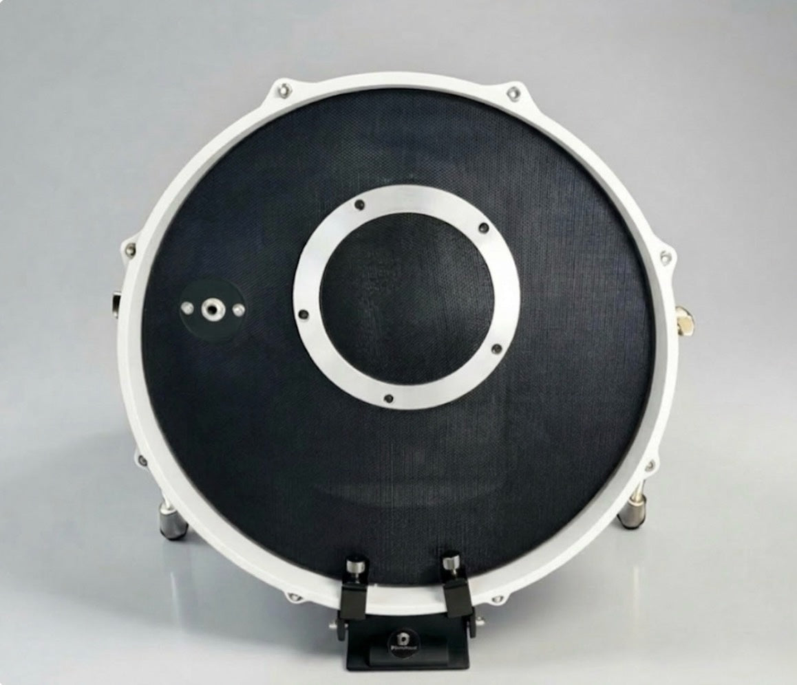 Dolby 18” Electronic Kick Drum White Silver for Roland Alesis