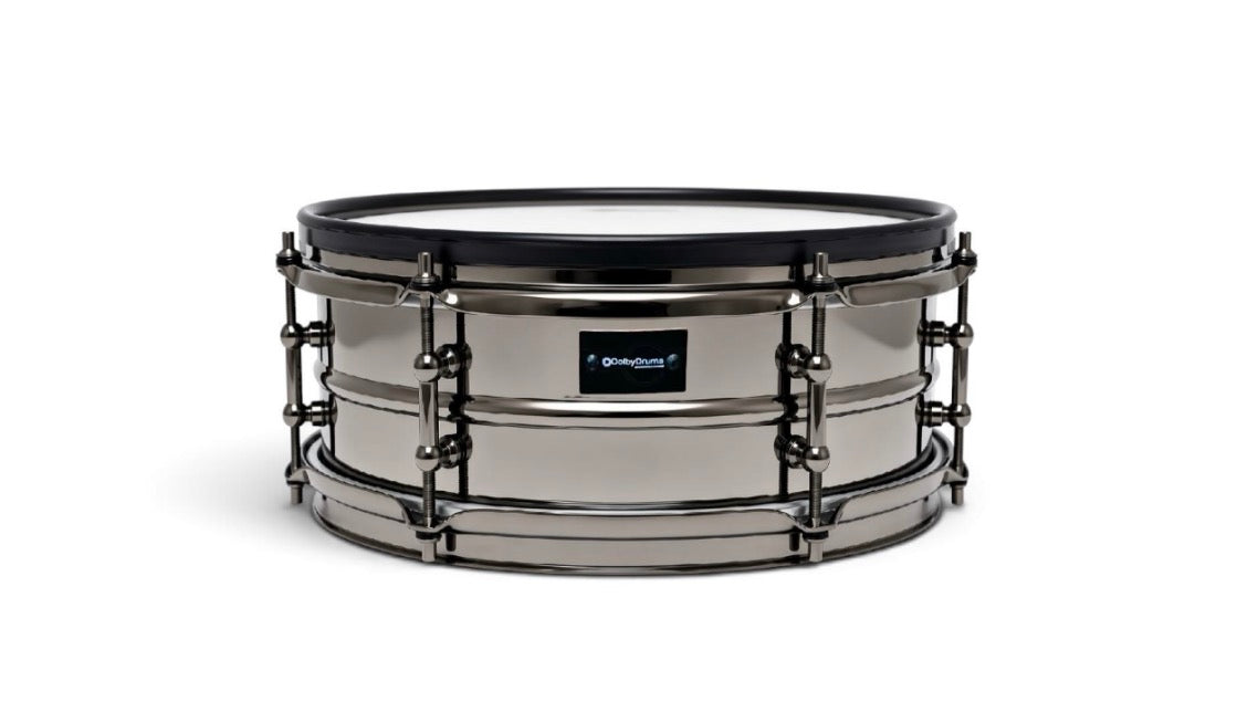 Dolby 12” Electronic Black Nickel SNARE w 6 Triggers M6 PRO for Roland Alesis Drum