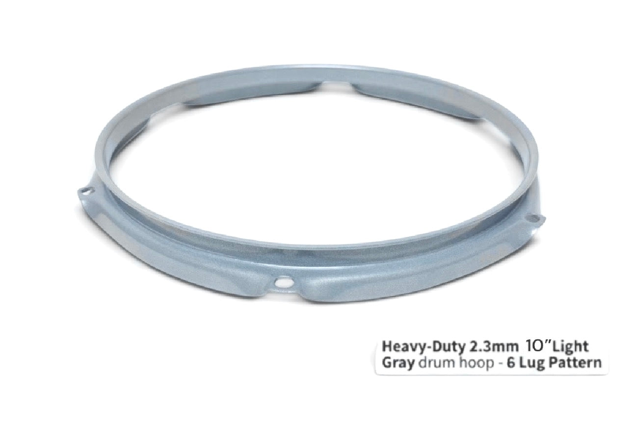 Dolby 10” Gray Hoop 6 Lug 2.3 mm Heavy Duty Triple Flange