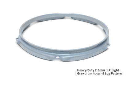 Dolby 10” Gray Hoop 6 Lug 2.3 mm Heavy Duty Triple Flange