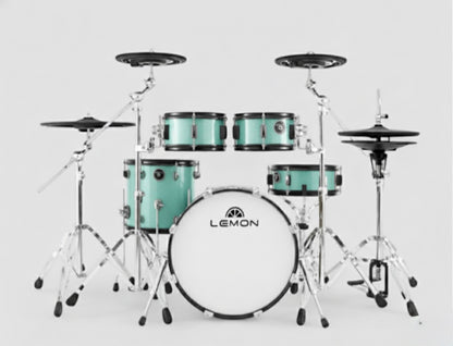 Lemon T950 Electronic Drum Set BLUE SPARKLE T-950 Compatible Roland Alesis