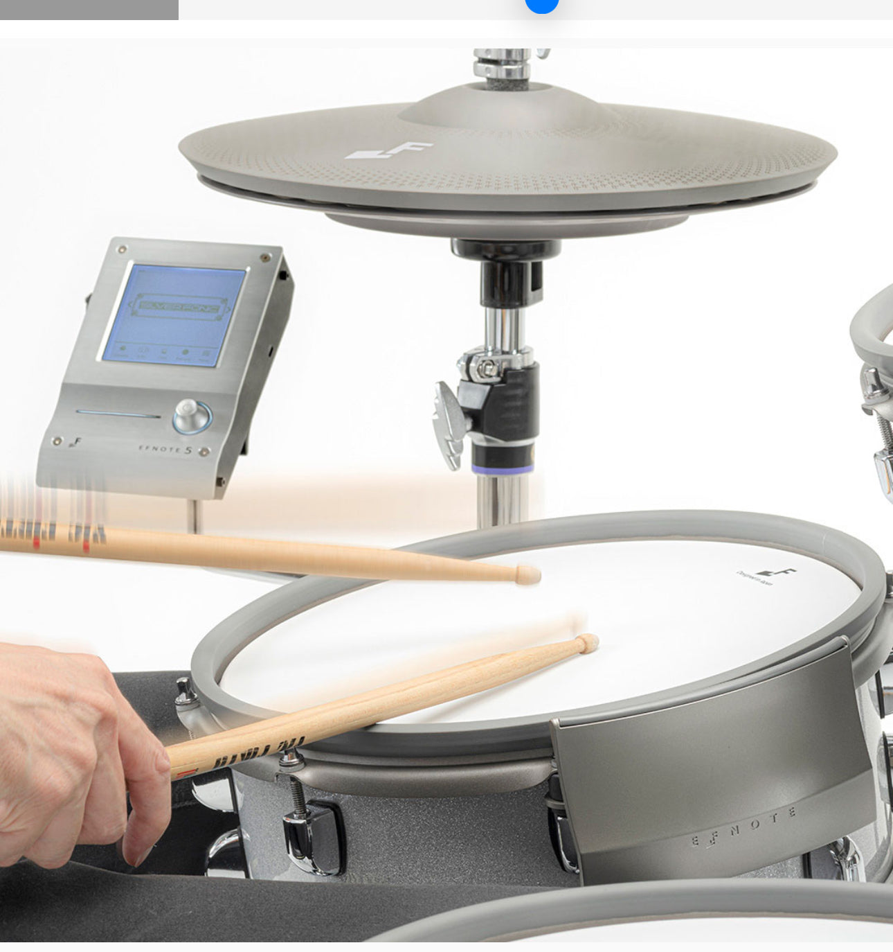 EFNOTE 12” 7-Sensor Snare Drum White Sparkle EFD-S1250-WS