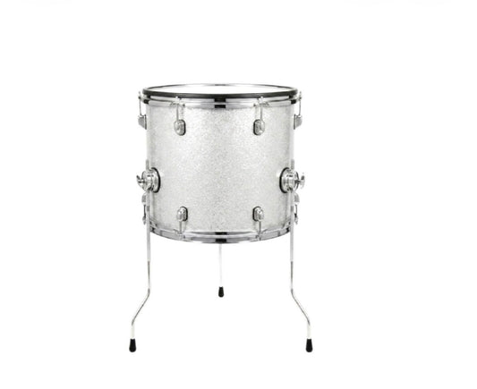 Dolby 13” x 13” White Silver Floor Tom Electronic Full Shell for Roland Alesis