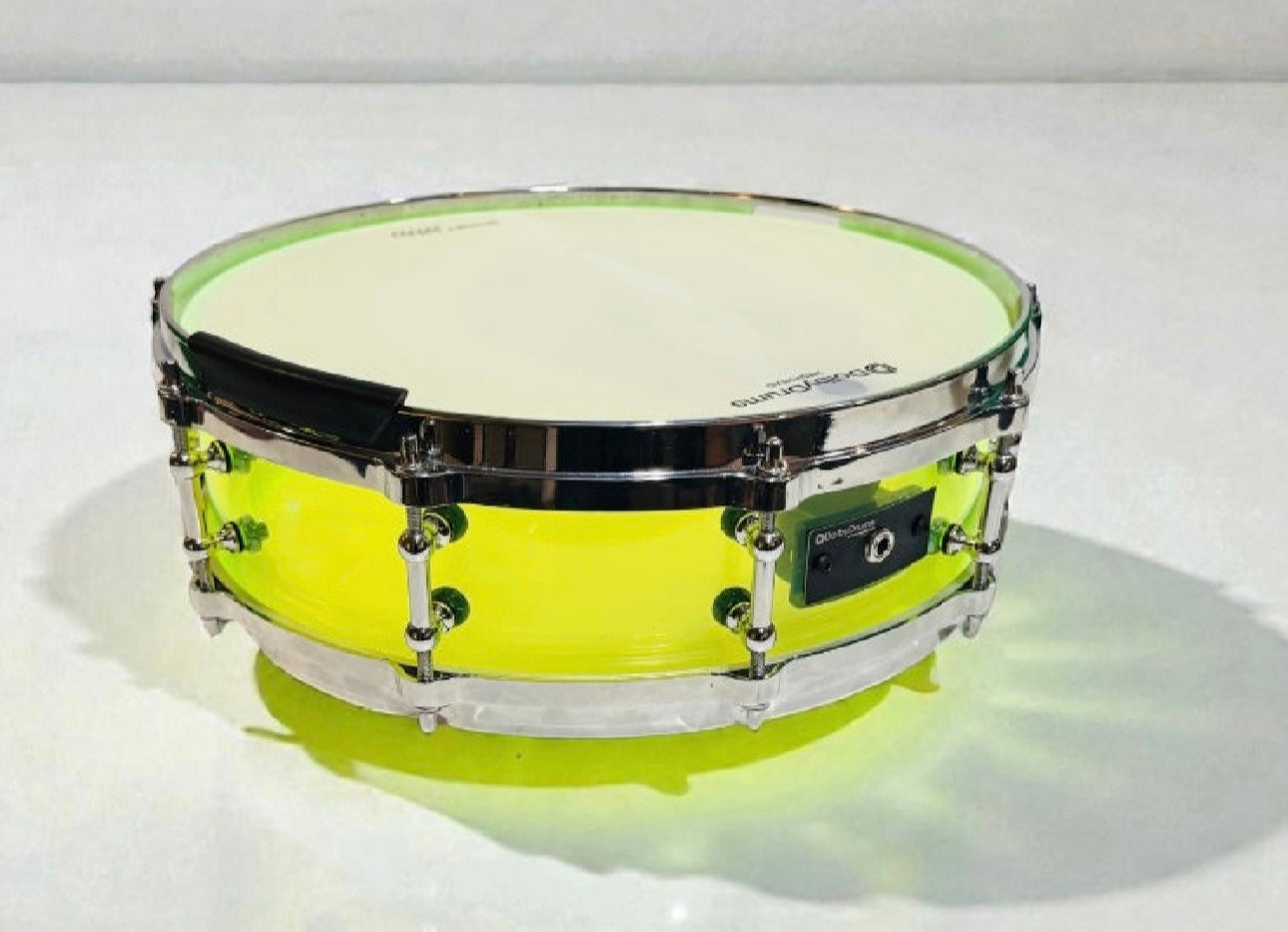 14” Electric Lime Acrylic SNARE Dual Zone A2 for Roland Alesis Drum
