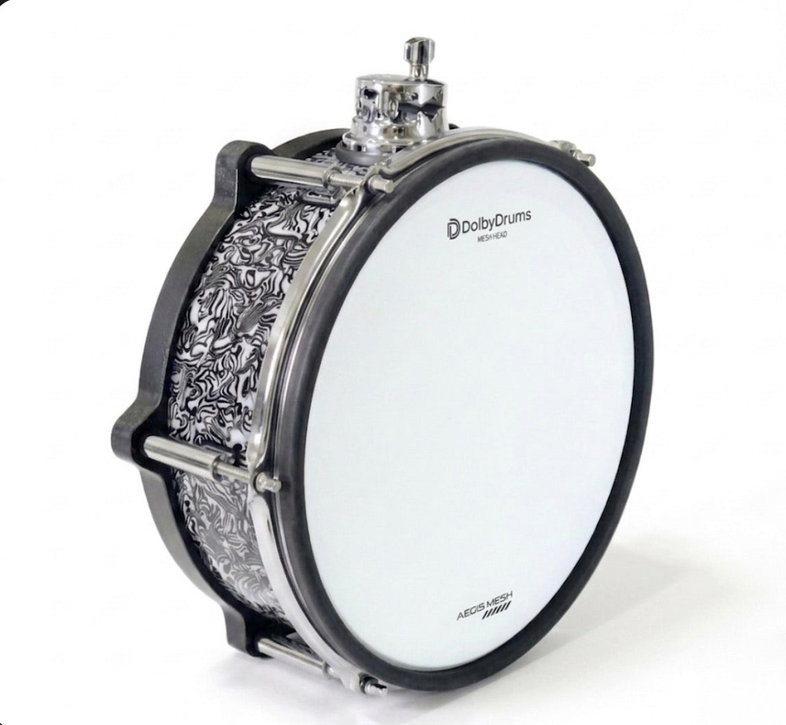 Dolby 10” Electronic Black Abalone TOM w 6 Triggers for Roland Alesis Drum