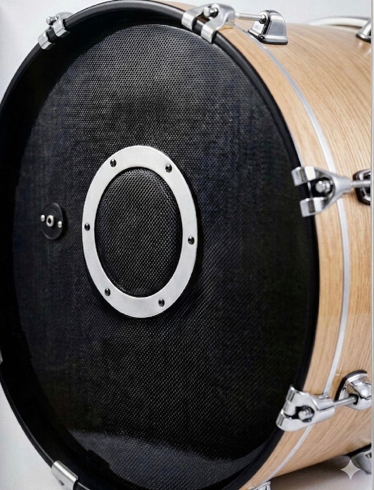 Dolby Electronic 3pc Drum Set 22” Bass Natural Wood for Roland Alesis