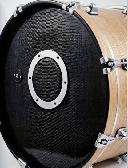 Dolby Electronic 3pc Drum Set 22” Bass Natural Wood for Roland Alesis