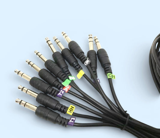 10 Cable Harness Snake for Roland Alesis Drum Module