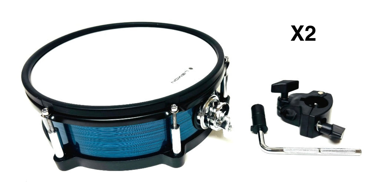 Lemon LAKE BLUE Shell Pack Tom Bass Kick Drum for Roland and Alesis Kit