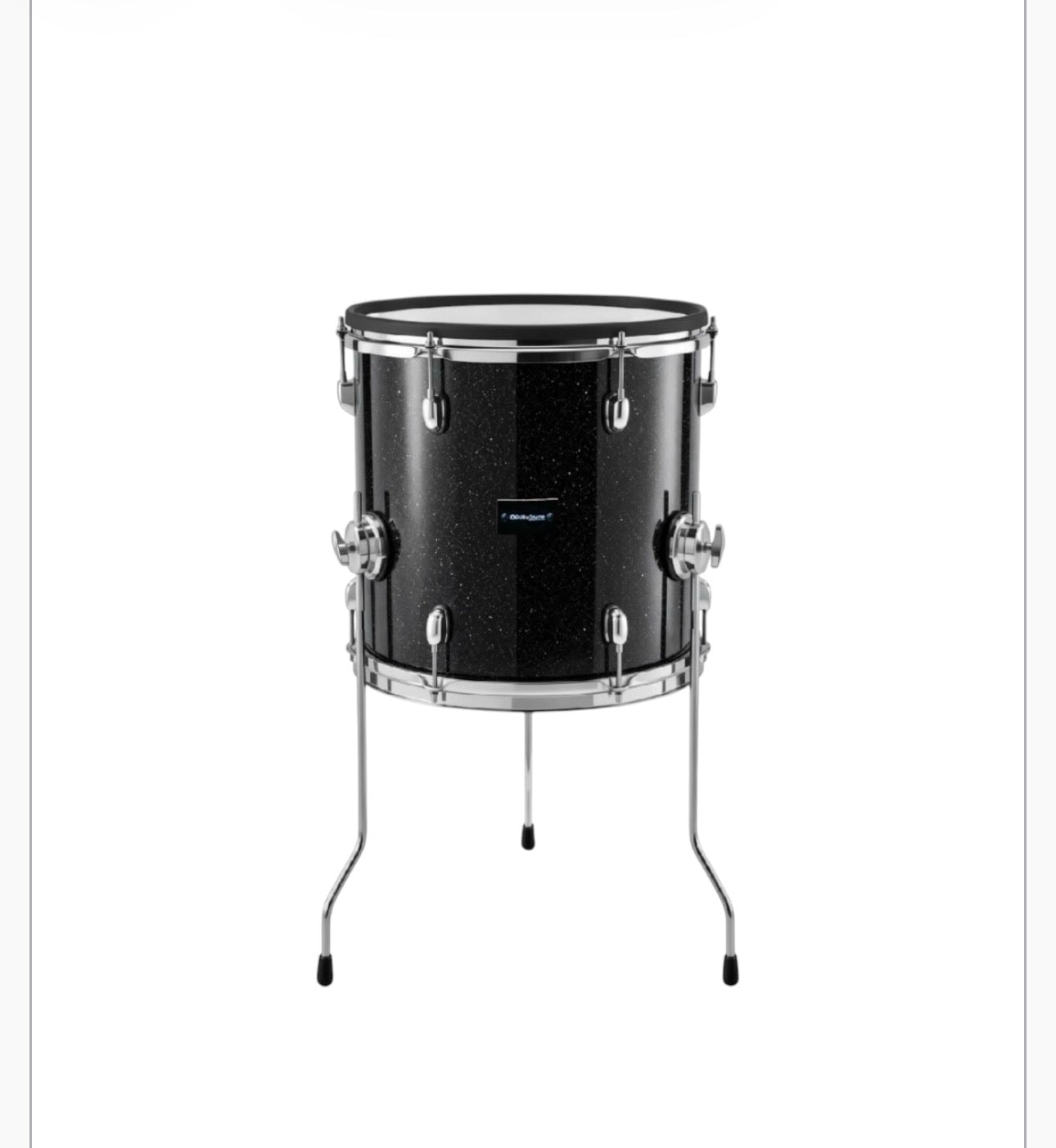 Dolby 12” x 12” Black Sparkle Floor Tom Electronic Full Shell for Roland Alesis