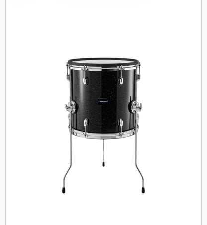 Dolby 12” x 12” Black Sparkle Floor Tom Electronic Full Shell for Roland Alesis