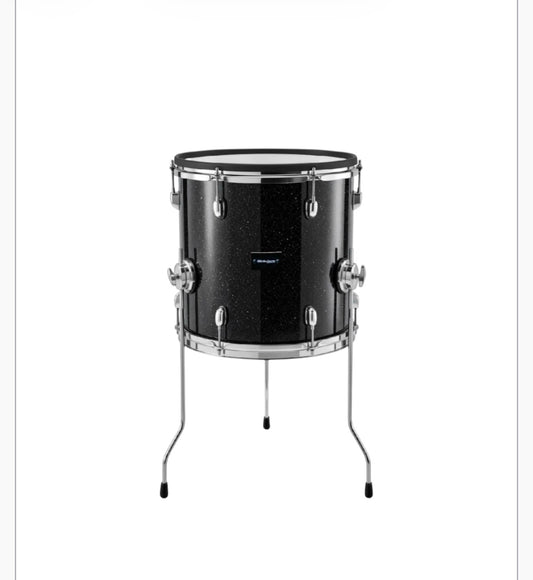 Dolby 12” x 12” Black Sparkle Floor Tom Electronic Full Shell for Roland Alesis