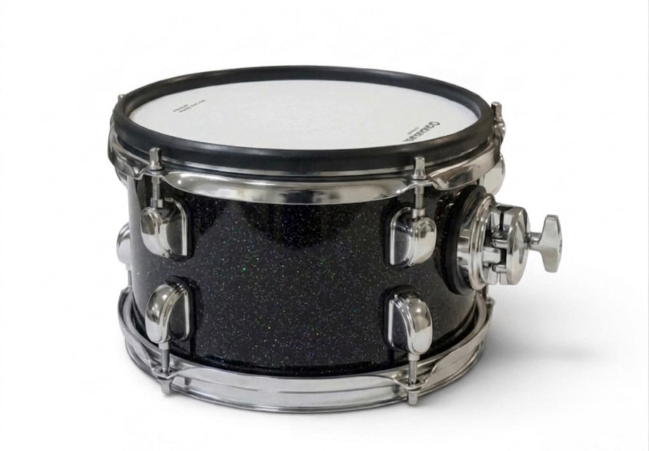 Dolby 8” Electronic Black Sparkle TOM w 3 Triggers for Roland Alesis Drum