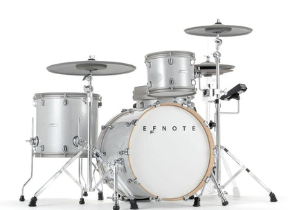 EFNOTE 7 Acoustic Designed Electronic Drum Set White Sparkle