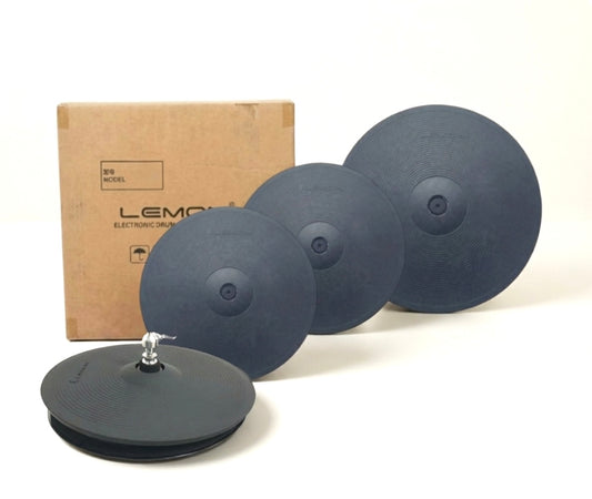 Lemon Cymbal Pack 12” Crash 13” Ride 2 Piece Hi Hat for Roland Alesis Kit