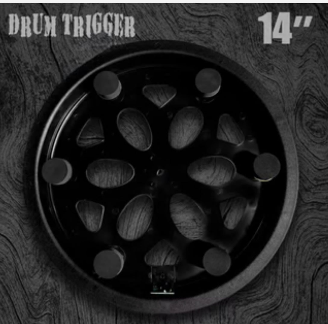 14 x 14” Floor Tom Electronic DEMO Black for Roland Alesis