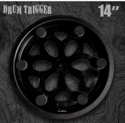 14 x 14” Floor Tom Electronic DEMO Black for Roland Alesis