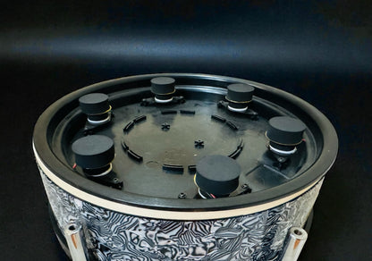 12” Electronic Black Abalone SNARE w 6 Triggers for Roland Alesis Drum