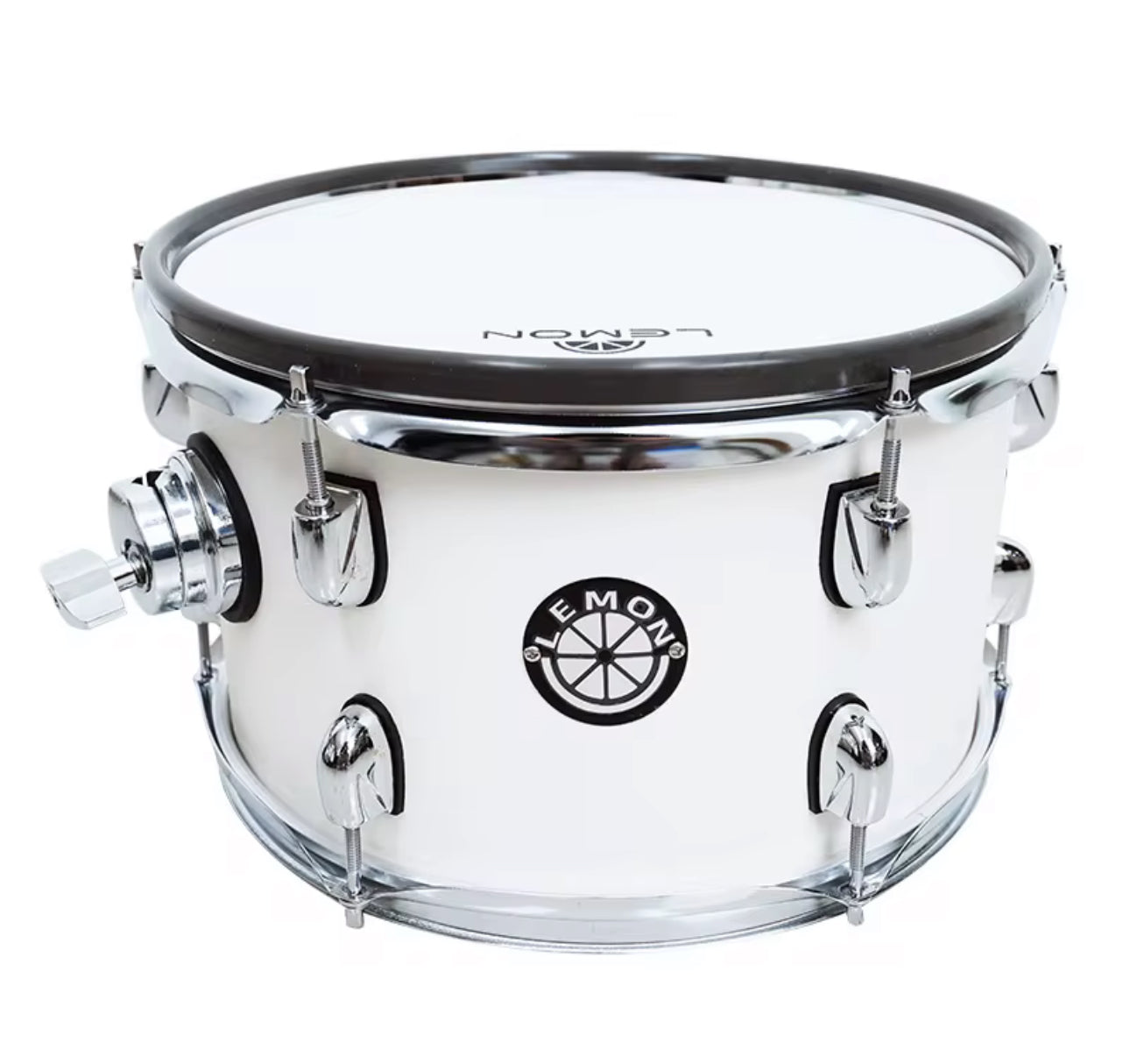 Lemon 10 x 6.5” WHITE Mesh Rack Tom for Roland or Alesis Strike