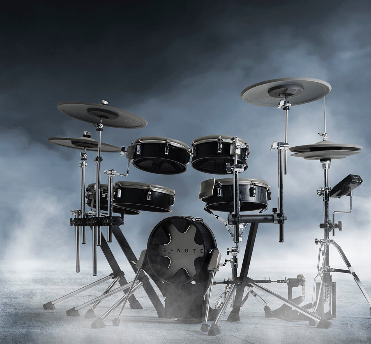 EFNOTE 3X Acoustic Designed Electronic Drum Set Black Oak