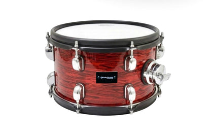 Dolby 10” x 6” Electronic RED WOOD TOM w 6 Triggers for Roland Alesis Drum